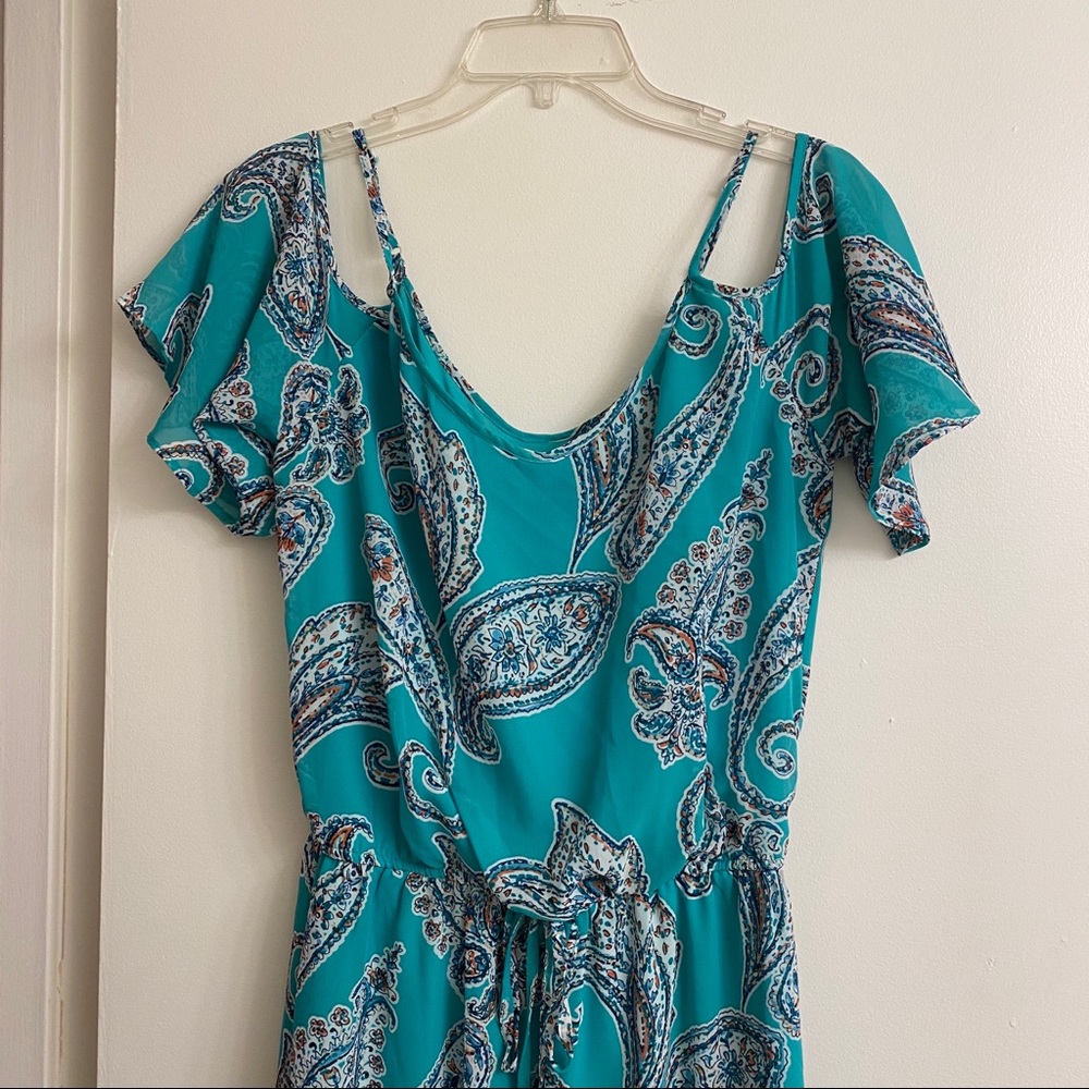 Bisou Bisou Aqua Maxi Dress